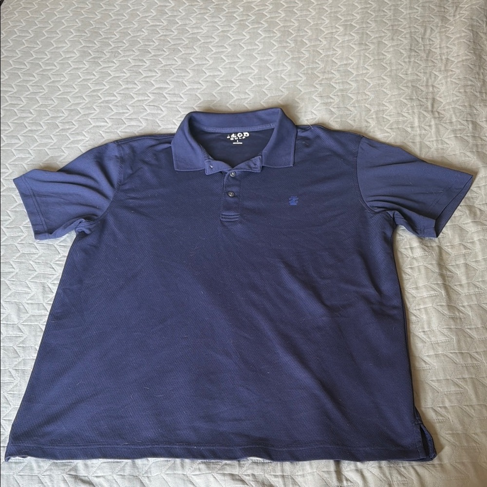 Izod Navy Blue Short-Sleeve Polo